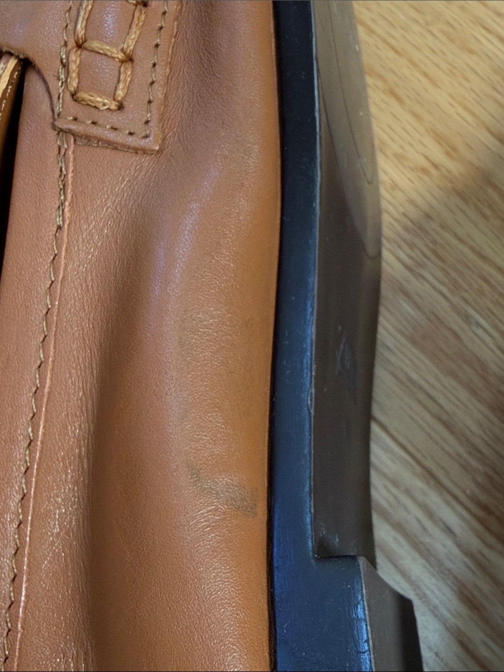 New! Zara 36/6 brown leather gold hardware liafers. - Picture 12 of 12